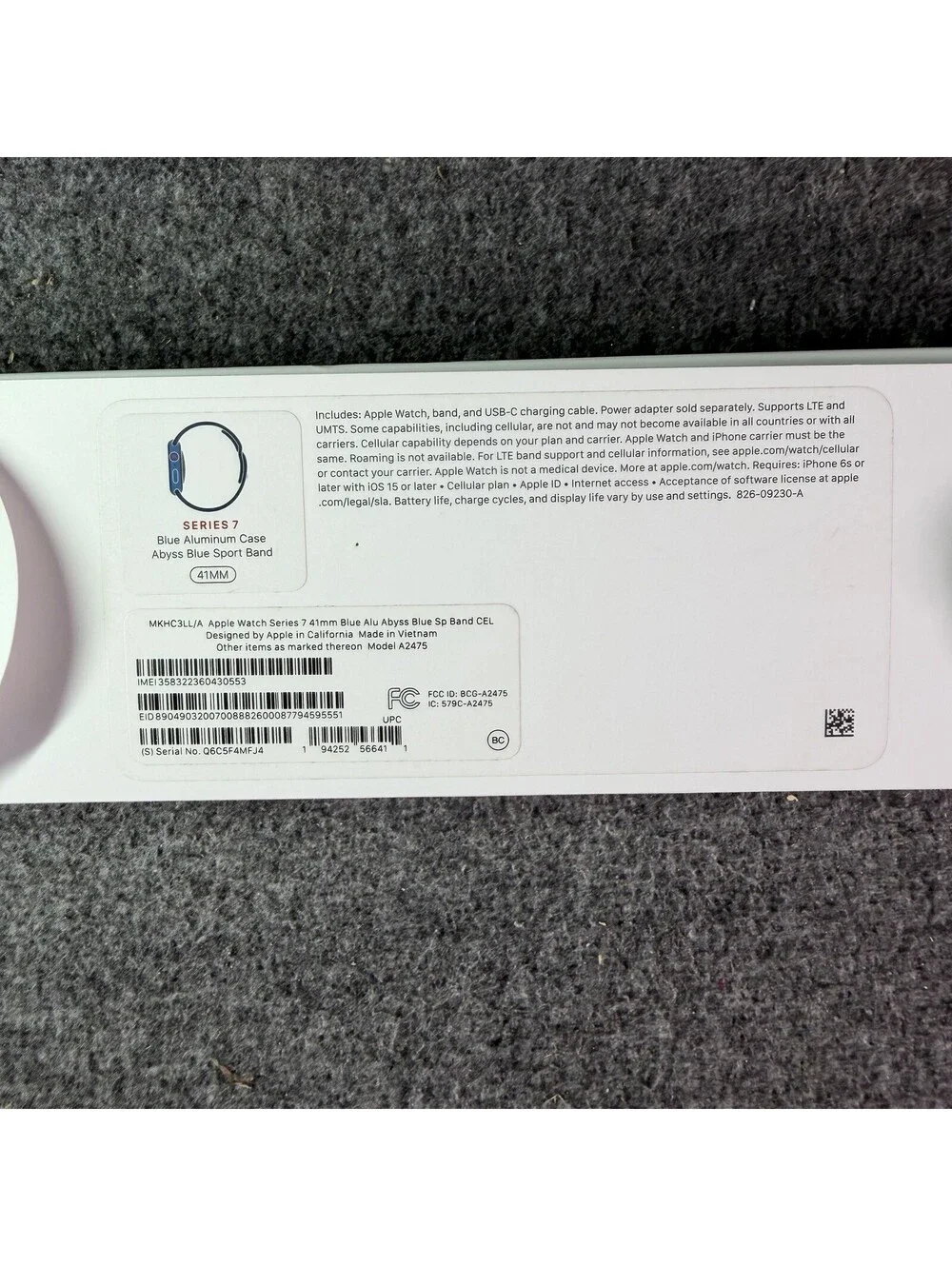 Apple Watch Series 7 41mm Gps Cellular Aluminum Blue